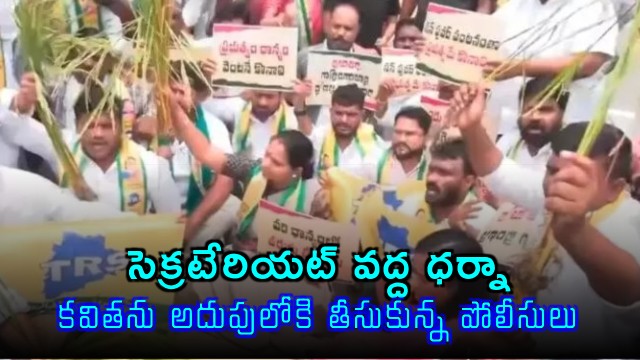 Kalvakuntla Kavitha Detained During Secretariat Protest