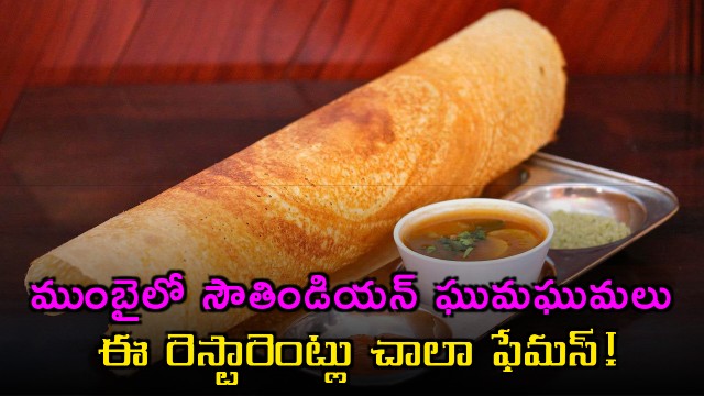 Mumbai Restaurants Famous South Indian Restaurants in Mumbai