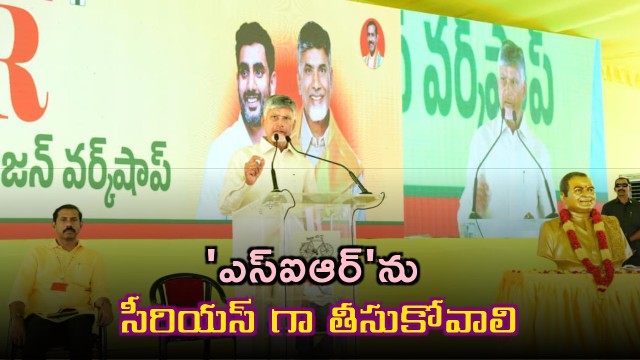 Chandrababu alerts TDP Cadre on SIR