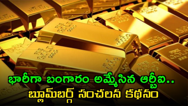 Reserve Bank may have sold gold to save forex reserves shows Bloomberg analysis