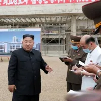 North Korea president Kim Jong Un chairs a meeting