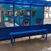 Britain Army Files at Bus Stop