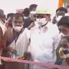 cm kcr inaugurates double bedroom houses in sircilla