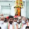 Revanth reddy pays tributes to YSR