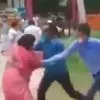 yogi govt suspended 5 police men over assault on woman candidate