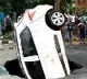 Huge sink hole on Delhi road swallowed a big car