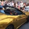 Anand Mahindra responds to golden ferrari car in USA