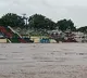 Huge flow in Godavari river at Bhadrachalam