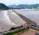 Flood water arrives at Prakasam Barrage