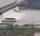 Huge flood waters at Srisailam project