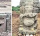 Lord Ganapathi huge idol came from farm Land in sangareddy dist
