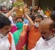 Vijayasanthi offers Golden Bonam to Jaganmatha