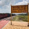 First goods train from Indias Haldibari to Chilahati in Bangladesh
