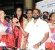 Grand welcome for PV Sindhu in Hyderabad airport
