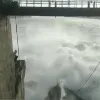 A gate of Pulichinthala dam in Krishna district was washed away