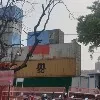 Police Use Containers As Walls At Red fort For Independence Day