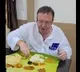 Britain High Commissioner Andrew Fleming lunch with Andhra food items