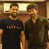 Dhoni met Hero Vijay at Beast sets