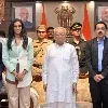 AP Governor felicitates Olympians from the State