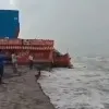 High tides at Antarvedi beach in East Godavari district