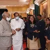 President Ramnath Kovind held High Tea with olympic contingent