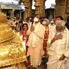 Lok Sabha speaker Om Brila offers prayers at Tirumla shrine
