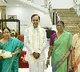 Sisters tie rakhis to Telangana CM