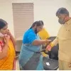 MLA Seethakka ties rakhy to Chandrababu