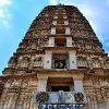 Compound wall of Mangalagiri temple Collapsed