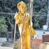 Bharat Mata staue near Jagans residence removed