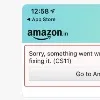 Technical problem with the Amazon app only for Apple phone users