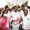 CM KCR christened a toddler in Karimnagar district