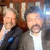 Chiranjeevi and Kapildev at Falaknuma Palalce