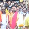 Nara Lokesh visits Bhadrachalam temple