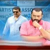 Bandla Ganesh refuse to talk with Jeevitha in a tv channel live