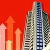 Sensex ends at new record level, RIL above Rs 2,400/share