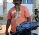 Man catches a snake in unusual way