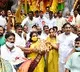 Telangana and Haryana governors offers first prayers to Khairatabad Maha Ganapathi