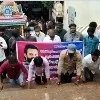 Fans offers prayers in Temples for Saitej health