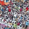 Maha Padayatra against the decision to privatize the Visakhapatnam steel plant