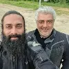 Ajith and Navdeep at a bike racing event held in Hyderabad