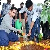Aamir Khan and Naga Chaitanya takes part in 'Green India Challenge' in Hyderabad