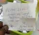 Alcoholic man put a slip along with his vote