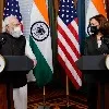 Kamala Harris so happy with Modi gift