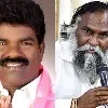 Funny talk between Jagga Reddy and Rasamai Balakishan in Assembly lobby
