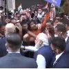 Indians chants Jai Bharat Mata Ki slogans