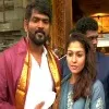 Actress Nayanthara visits Tirumala with Vignesh Shivan