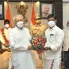 గవర్నర్ బిశ్వభూషణ్ తో భేటీ అయిన జాతీయ సఫాయి కర్మచారి కమీషన్ ఛైర్మన్
