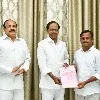 Gellu Srinivas Yadav Received B Form From KCR