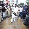 Pawan Kalyan works at a road in Rajahmundry